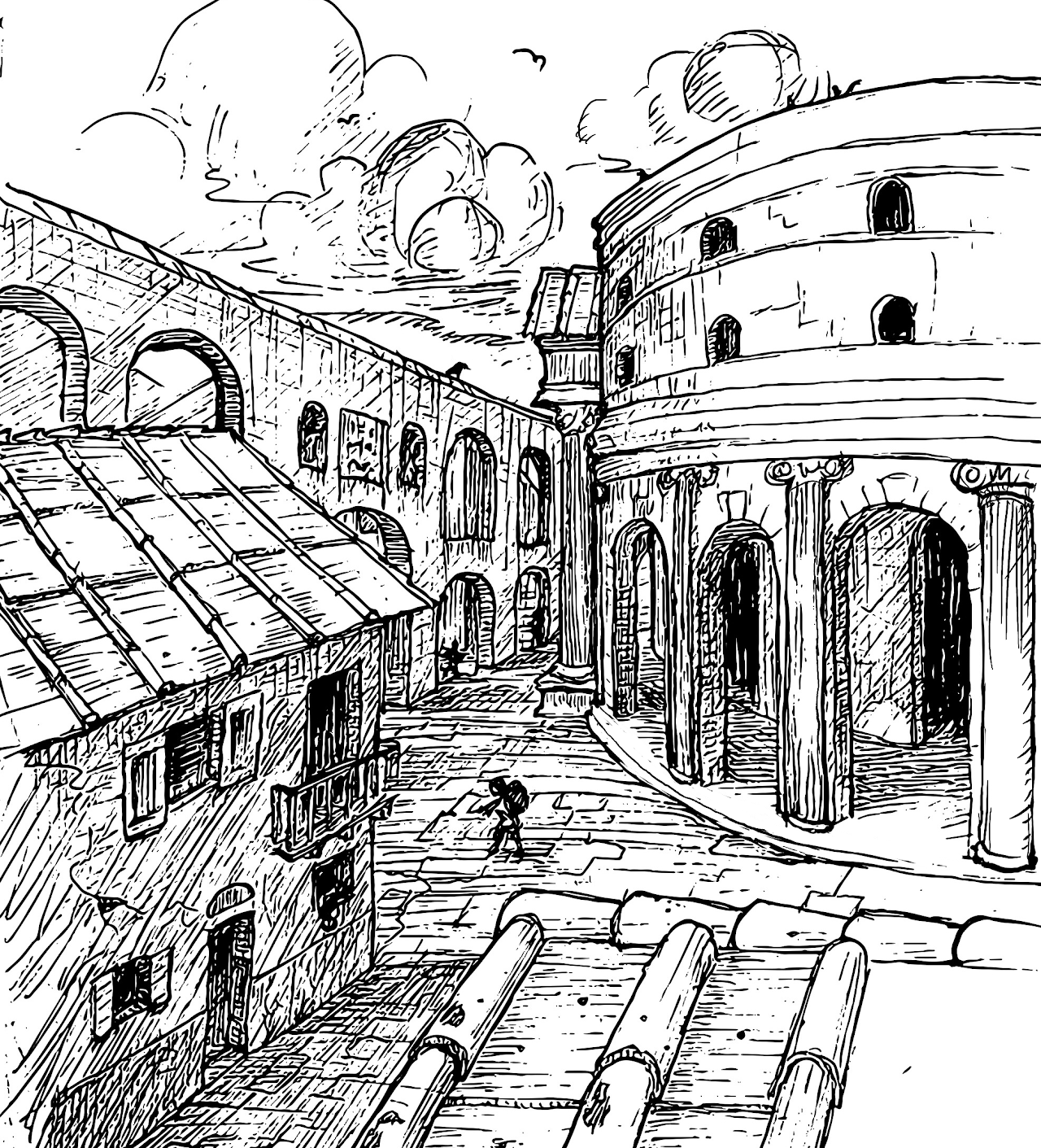 aquaeductus prope Circum Māximum. urbs3.1